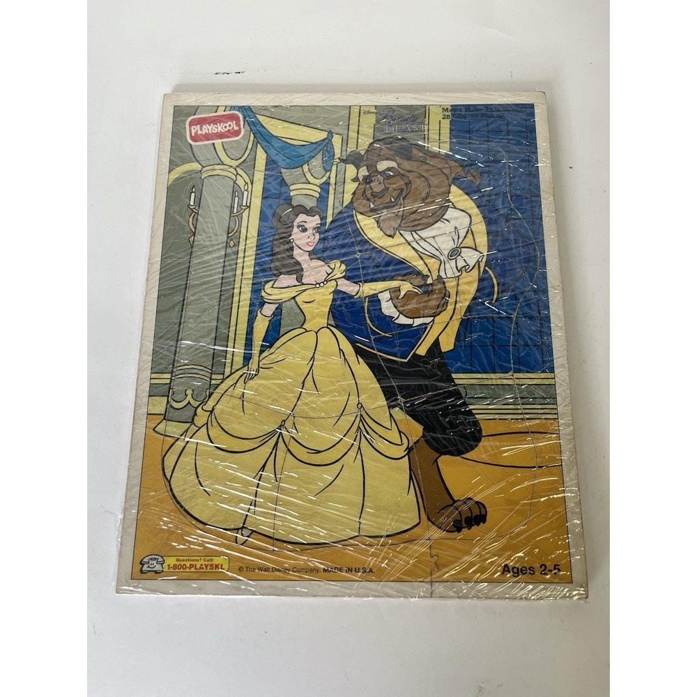 Playskool Tray Puzzle 287-04 Disney's Beauty & The Beast 10 Pieces, Belle Ball